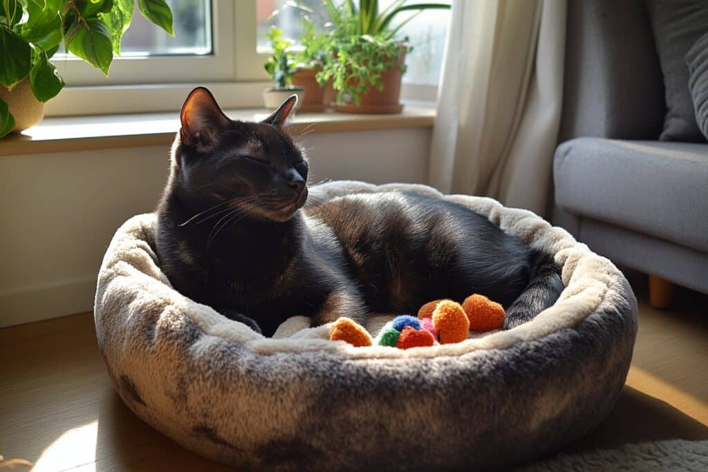 Avez-vous pensé au lit pour chat ?