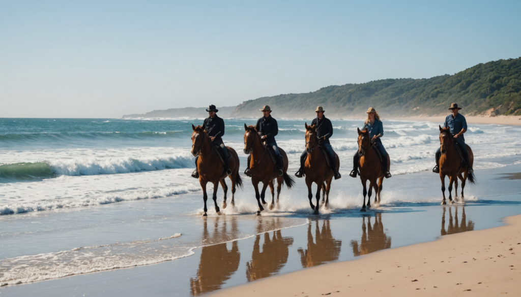 Balades à cheval en bord d’océan : centres équestres et étiquette