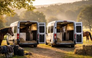 Voyage équestre en van aménagé Fiat Ducato et Peugeot Boxer pour transporter vos chevaux
