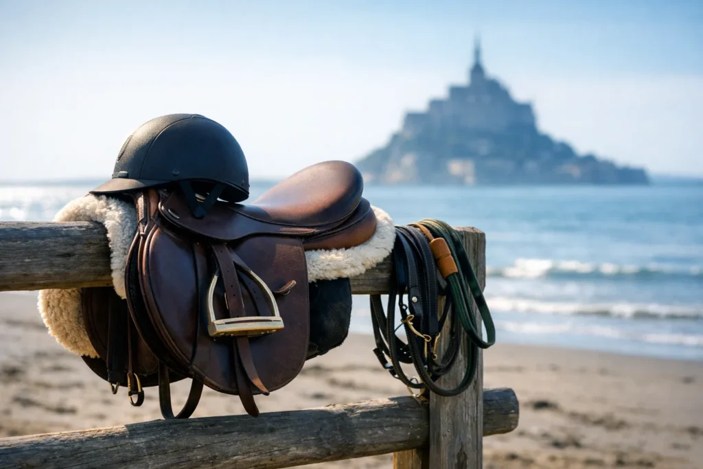 Balade à cheval sur les plages normandes : Deauville, Omaha, le Mont